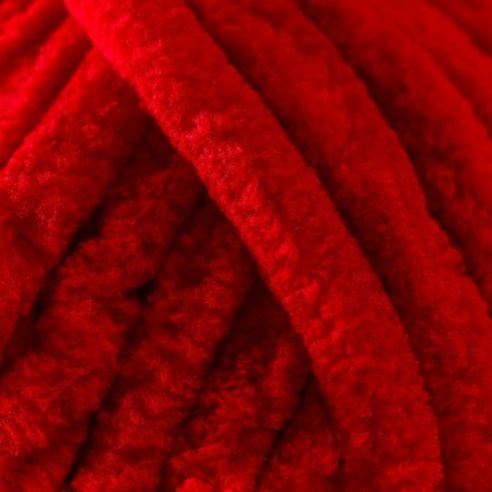 Yarn "Velluto" 100% micropoliester 68m/100g (56 red)-3