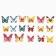 Waffle butterflies for decor of cupcakes, cake, mix, 15 pcs