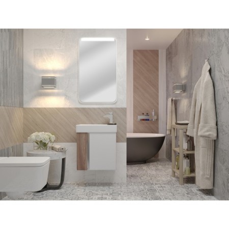 Tumbling under the Aquaton sink Vita, white color, ash shimo-7
