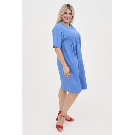 Women's dress, size 58, blue color-2