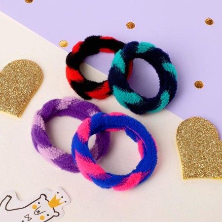 Hair elastic band "Mahrushka" (set 4 pcs) arrows, 5 cm, mix-1