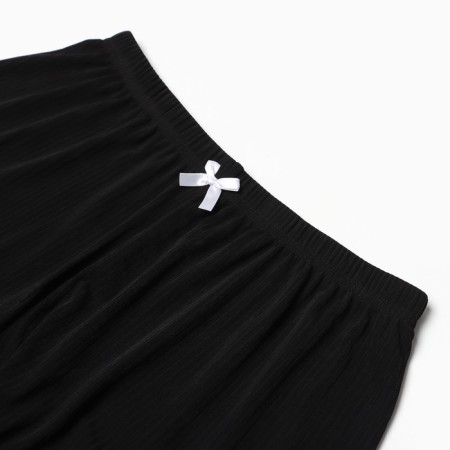 Female pajamas (top/shorts), black color, size 42-5