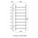 Water towel Domoterm "Stefano", P8, 8 crossbars, 400 x 800 mm, chrome