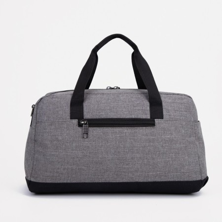 Sports bag with lightning, 3 outer pockets, long belt, gray color-1