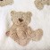 ULTRASOFT plaid, size 150 × 200 cm, beige bear print