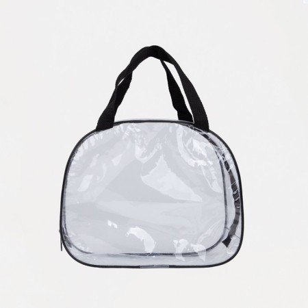 Lightning cosmetic bag, transparent/black color-2