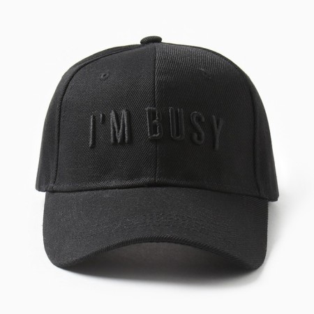 MIST "I’M Busy" baseball cap, Black color, size 56-58-3