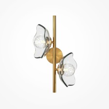 Bra Maytoni Mod207WL-02BS, 2XG9, 28W, 19.5x31.5x45 cm, brass color