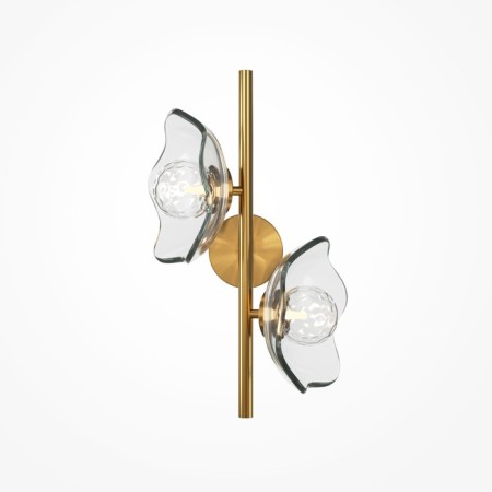 Bra Maytoni Mod207WL-02BS, 2XG9, 28W, 19.5x31.5x45 cm, brass color