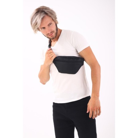 Lightning waist bag, black color-3