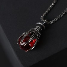Pompeii-Pompeiy Pompele Pigolon, Red color in black silver, 70 cm