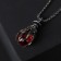 Pompeii-Pompeiy Pompele Pigolon, Red color in black silver, 70 cm