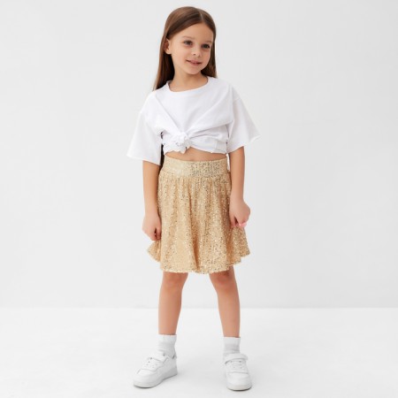 KAFTAN siege skirt size 36 (134-140 cm), gold-1