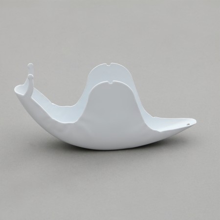 A spiral stand from mosquitoes, for incense, metal, white, "snail"-5