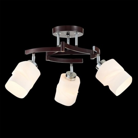 Ceiling chandelier Citilux "Berta" CL126132, 62x62x37 cm, 3x75W, E27, brown color-1