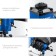 Pneumatic neule bison, for hairpins 23 GA, professional, 12-25 mm