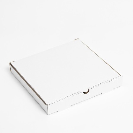 Pizza box, white, 30 x 30 x 4 cm