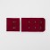Flasp for a bra, 3 rows 2 hooks, 3 × 3 cm, 3 × 5 cm, 10 pcs, burgundy color