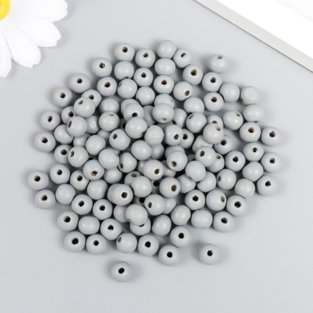 Beads for creativity tree "Gray" D-0.8 cm, set of 20 g-2