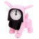 Robot hours “Puppy”, transformed into the alarm, works from batteries, color pink