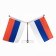 Russian flag desktop, with two flags 8 x 11 cm, square, 16.5 x 12 cm