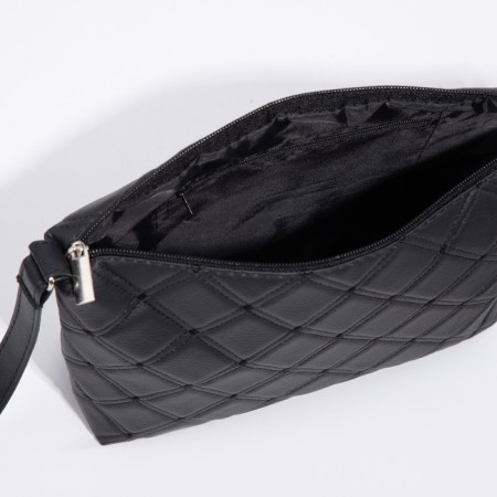 Bag Cross-Bodi with a zipper, black color-4