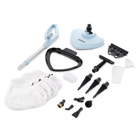 Steam mop KitFort KT-1044, 1500 W, 350 ml, cord 8 m, blue-7