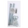 Reinforced rod, tundra, DIN 976 m12x120 2 pcs set, white zinc 2 pcs