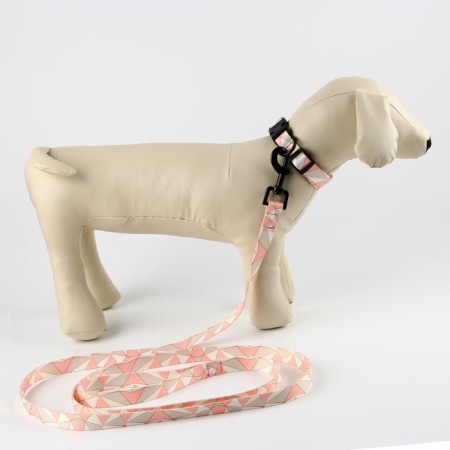 Set "Rombs", fastener - fastx, leash 2 m and collar 28-46 cm-1