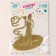 Topper "Wedding", Color Gold