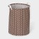 Basket Besnaya textile "Zigzag", 35 × 35 × 45 cm, brown color