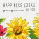 Towel kitchen shade Happiness look 35x60 cm, 100% cotton, 160g/m2