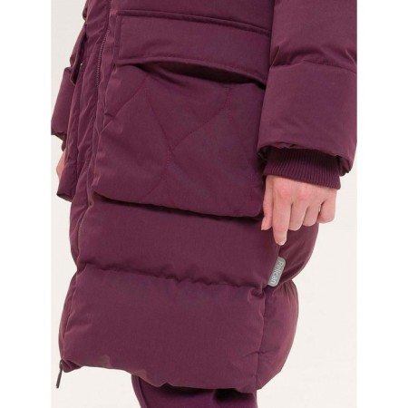 Coat for girls, height 122 cm, purple color-4