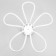 Chandelier 1798/5 LED 98W 4000k Chrome D.65cm BayerLux