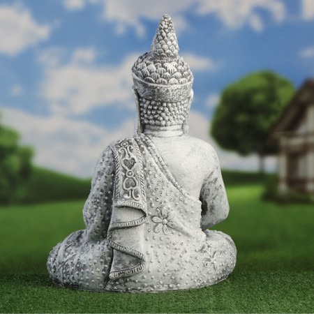 Garden figure "Buddha", under stone, 35x20x46cm-2