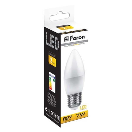 LED LED Feron, Candle, E27, 7 W, 230 V, 2700 K-2