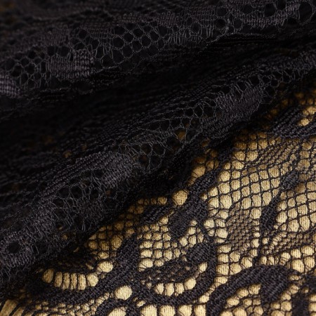Lace cilia, 100 mm × 9 ± 0.5 m, in the bobin 3 pcs 3 m, black color-2