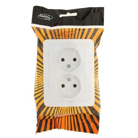 Double Luazon Lighting "ECB", 10 A, without salary, white-3