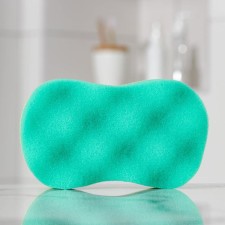 Body sponge with a massage layer 