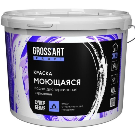 Slipper Acrylic Gross’art Profi Super -free -free paint, 14kg