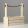 Kashpo wooden 25.5 × 15 × 28 cm "Provence", handle rope, beige