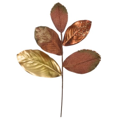 Artificial plant, height 58 cm, color gold metal