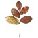 Artificial plant, height 58 cm, color gold metal