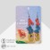 Earrings "School" ABC, colored in silver