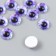 Decor (cabochon) for creativity glass "Lilac Eye" d = 1.2 cm