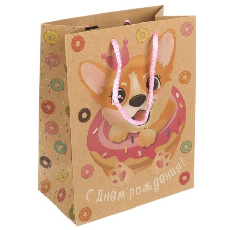 Package gift craft M, 18 × 23 × 10 cm-2