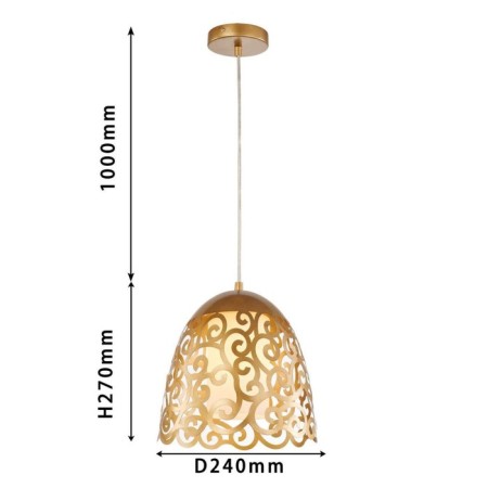 Suspension Antares 240 mm, E27 60W-2