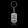 Key keychain token "Take care of yourself", 9.5 x 2.7 cm