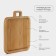 Board for serving with the Author's handle, 24 × 28 × 1.8 cm, array of birch, natural color