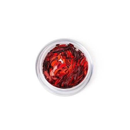 Sequins for decor "petal", red